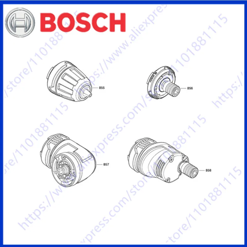 Housing Electronics Module Switch Changeover Lever Clip Gear Box Motor Bit holder for Bosch GSR12V-15FC Cordless Drill Driver