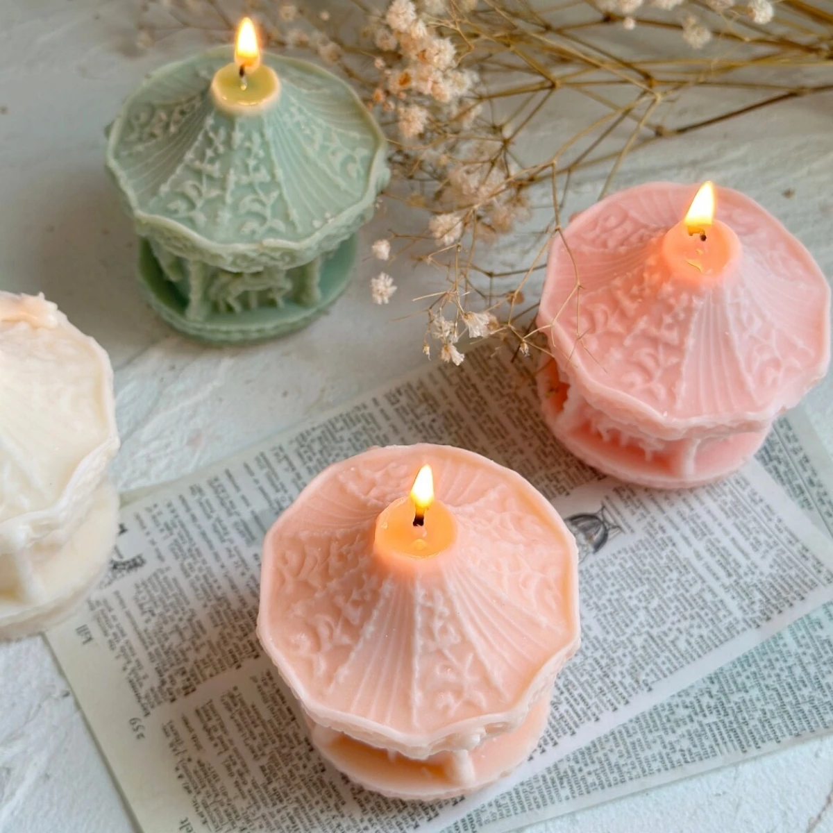 3D 회전 목마 양초 실리콘 몰드 DIY 회전 목마 아 - Home Fragrance Rituals 리뷰 및 가격