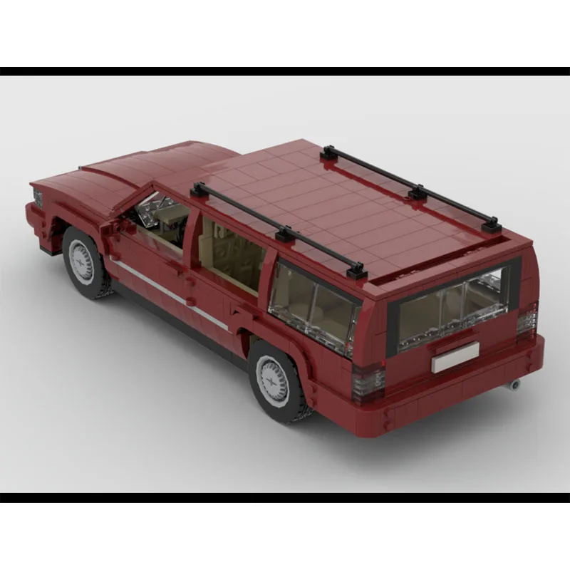 MOC- 195079   새로운 레드 960 스테이션 왜건 스포츠카 레이싱 빌딩 블록 모델 1730 PartsMOC 크리 에이 티브 보이 키즈 생일 장난감 선물