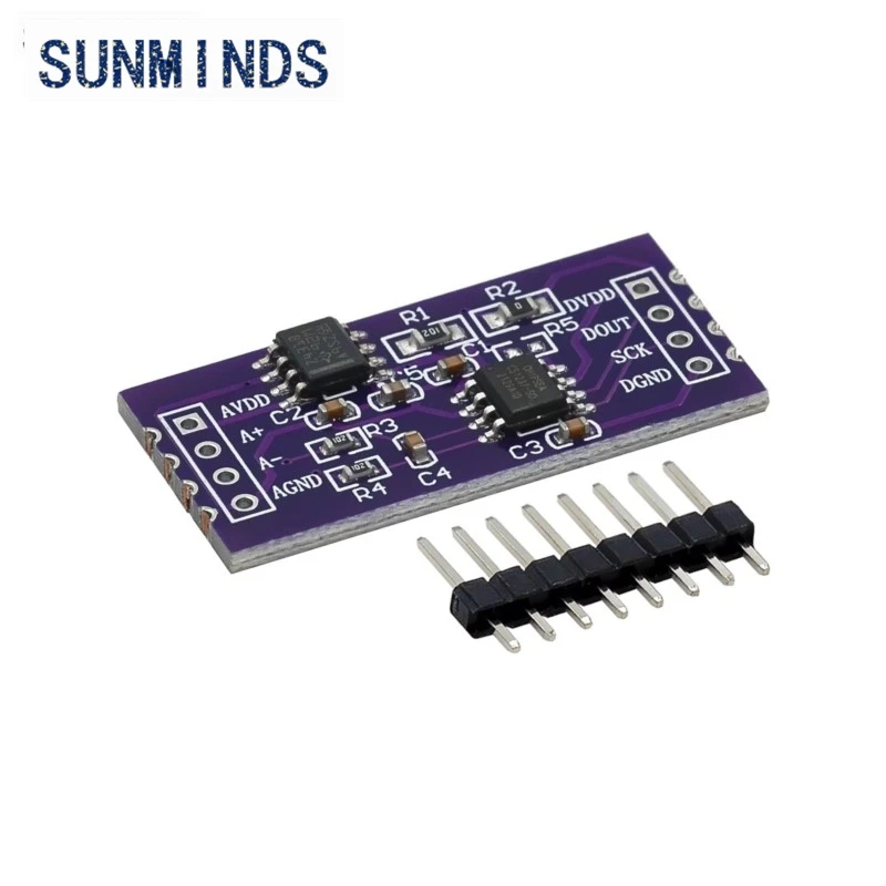 CS1237 24-bit ADC module onboard TL431 external reference chip single-channel weighing sensing 24bit