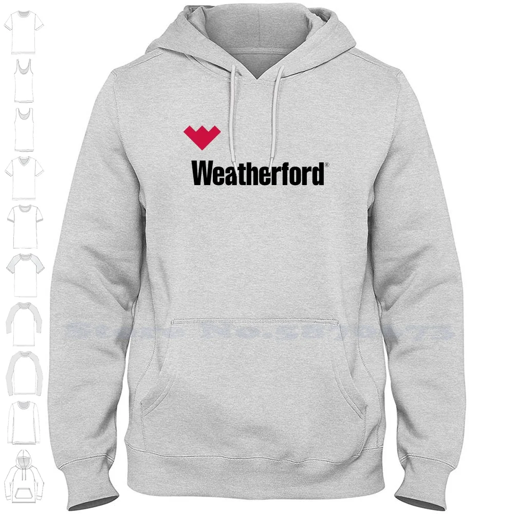 

Толстовка с логотипом бренда Weatherford, толстовка из 100% хлопка, толстовка с капюшоном, высококачественные худи с графическим принтом