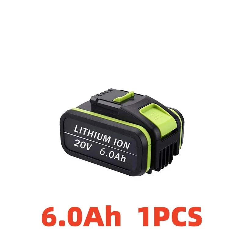 Voor Worx 20V 6.0Ah Oplaadbare Lithiumbatterij voor alle WORX Power en Tuingereedschap WA3553 WA3551 WA3553.1 WA3570