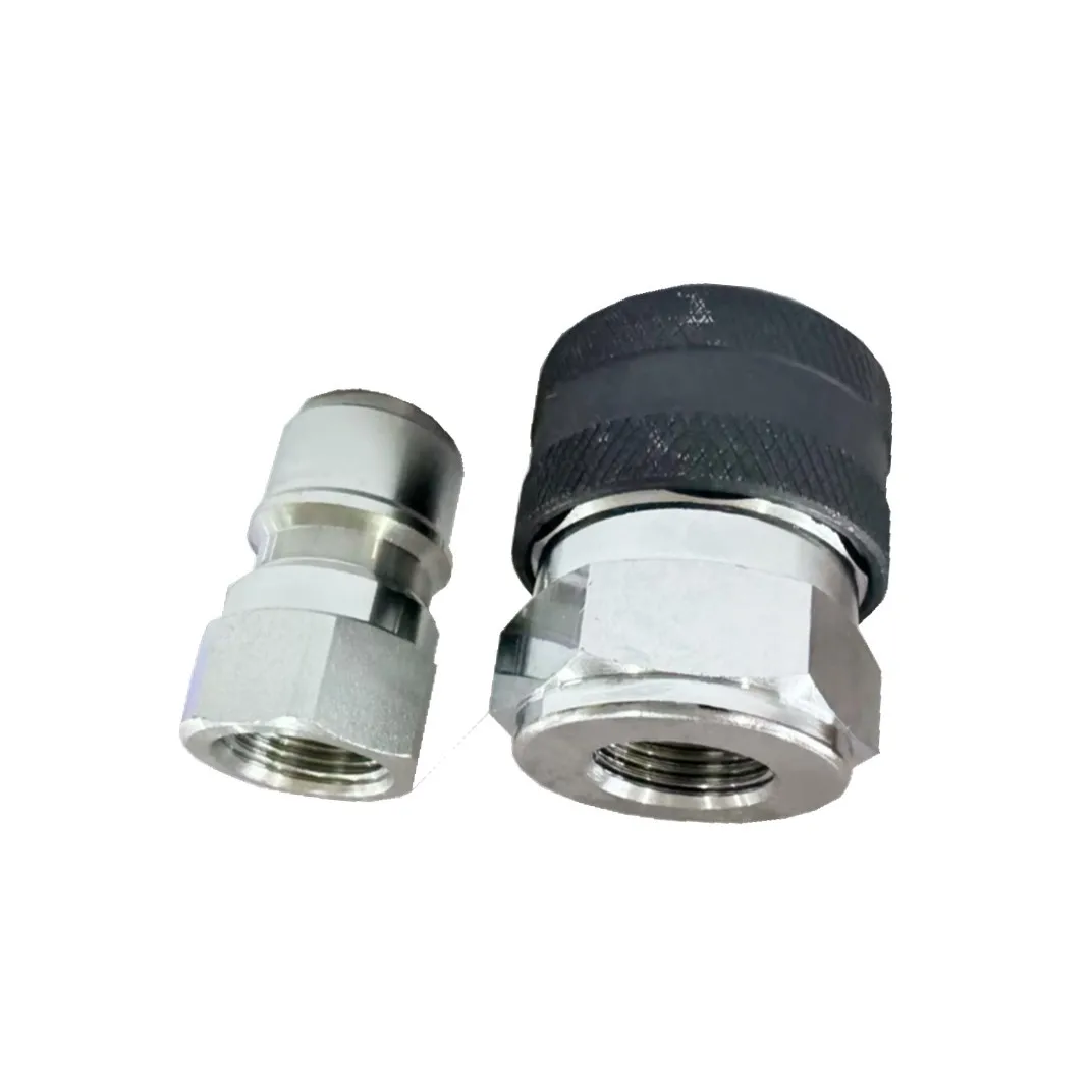 GT-K3 High Flow Hydraulic Quick Coupler Carbon Steel Unit with G3/8 Internal Thread for Fluid Control in Industrial Machinery