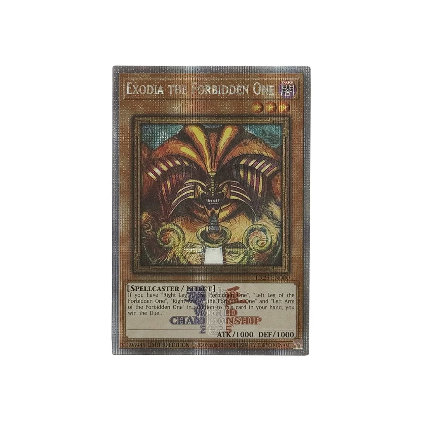 

Ю-Ги-О! Коллекция DIY Proxy Cards Exodia the Forbidden One DIY Toys Неоригинальный ограниченный пакет Чемпионат мира 2025 25LP