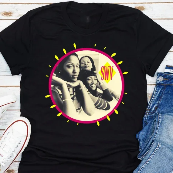 New SWV Band Short Sleeve Black S-2345XL Unisex T-Shirt GC424