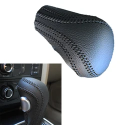 1Pc Shift Knob Cover Gear Shift Head Cover Set Knob Protector Leather Cover for Audi A4 A6 Q5 Q7 A5 Automatic Transmission Model