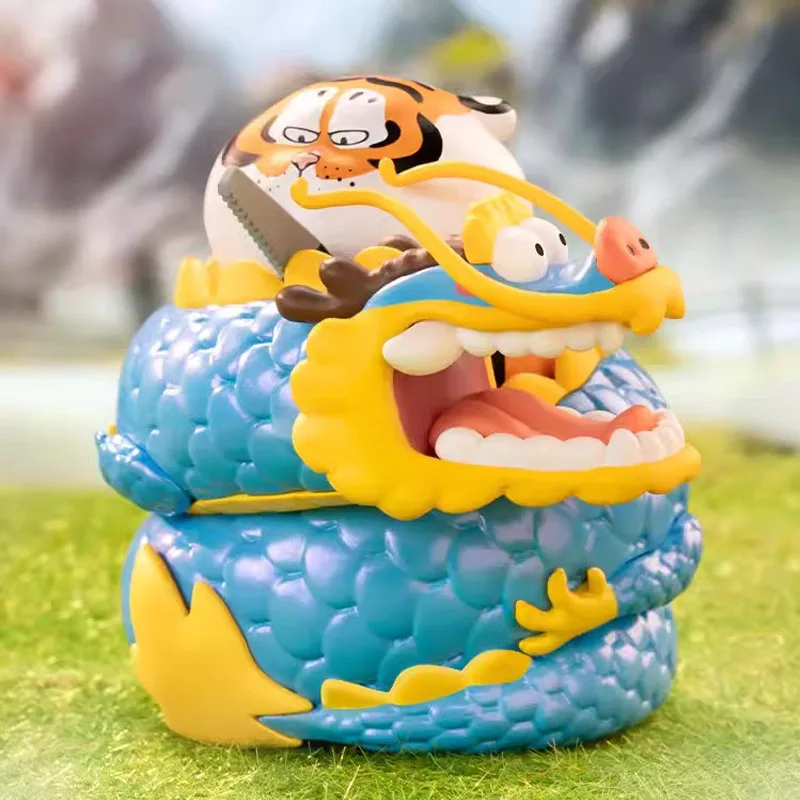 I Am Not A Fat Tiger Dragons Rising and Tigers Leaping Series Blind Box Mysterious box Cute Anime Figure Desktop Ornaments Gift