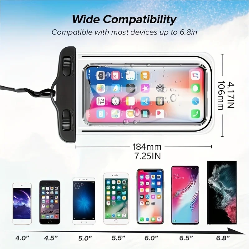 IP68 PVC Universal Waterproof Phone Case Water Proof Bag Mobile Cover For iPhone 12 11 Pro Max 8 7 Huawei Xiaomi Redmi Samsung