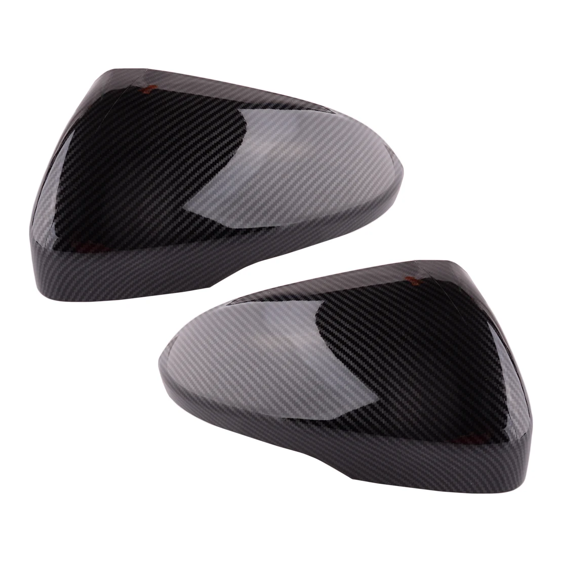 

2Pcs Black Carbon Fiber Style Rearview Side Mirror Cover Trim Fit for Ford Mondeo Fusion 2013 2014 2015 2016 2017-2021 Plastic