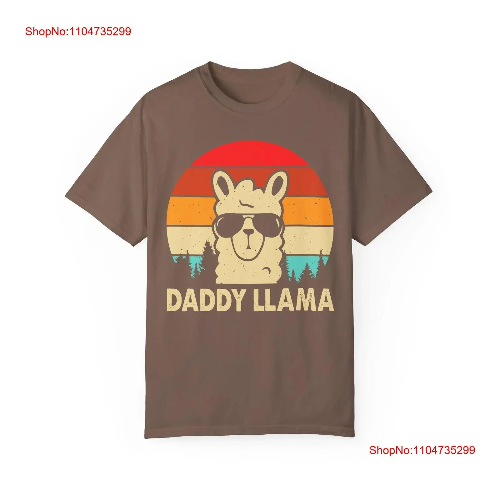 

Dad Llama T shirt vintage Washed Versatile Stylish designer clothes streetwear Soft homme fashion Stretched