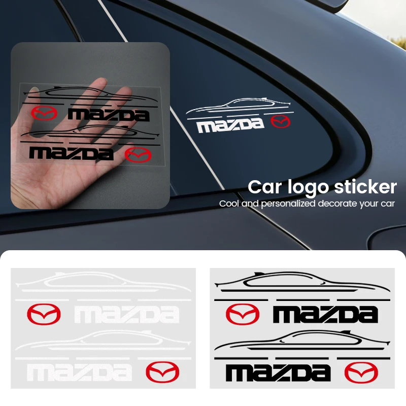 2Pcs Car Rearview Mirror Side Decal Stripe Sticker Vehicle Body Accessories For Mazda 3 CX3 CX4 CX5 CX7 CX8 CX9 CX30 RX7 Atenza