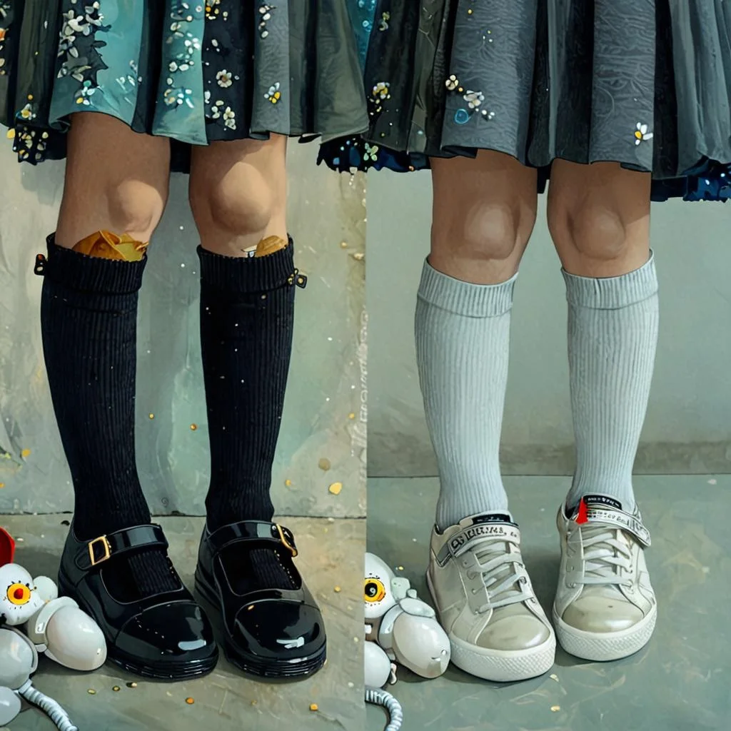 

Kids Candy Color Knit Stockings Solid Color Stripe Breathable Cotton Knee High Socks for Girls Middle Tube Socks Free Size 30cm