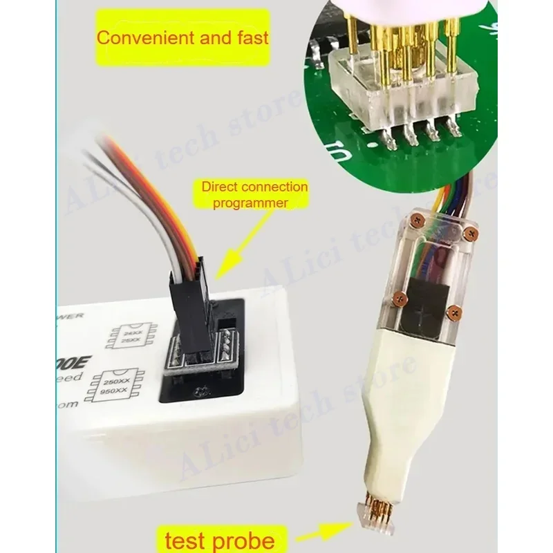 sop8/wson chip download, burn and write probe, spring needle, flash eeprom chip burner wire