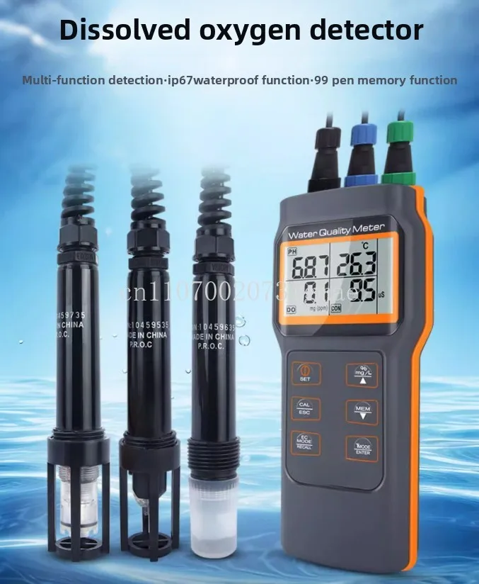 

Water Quality Meter 5 in 1 AZ Instrument AZ86031 - DO Salinity PH CF Temp