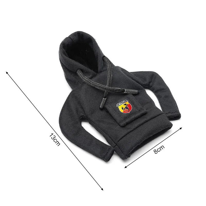 Car Gear Shift Hoodie Cover Shift Cover Gear Handle Badge Emblem Car Decoration For Abbas Abarth Punto 124 125 500 595 695 OT200