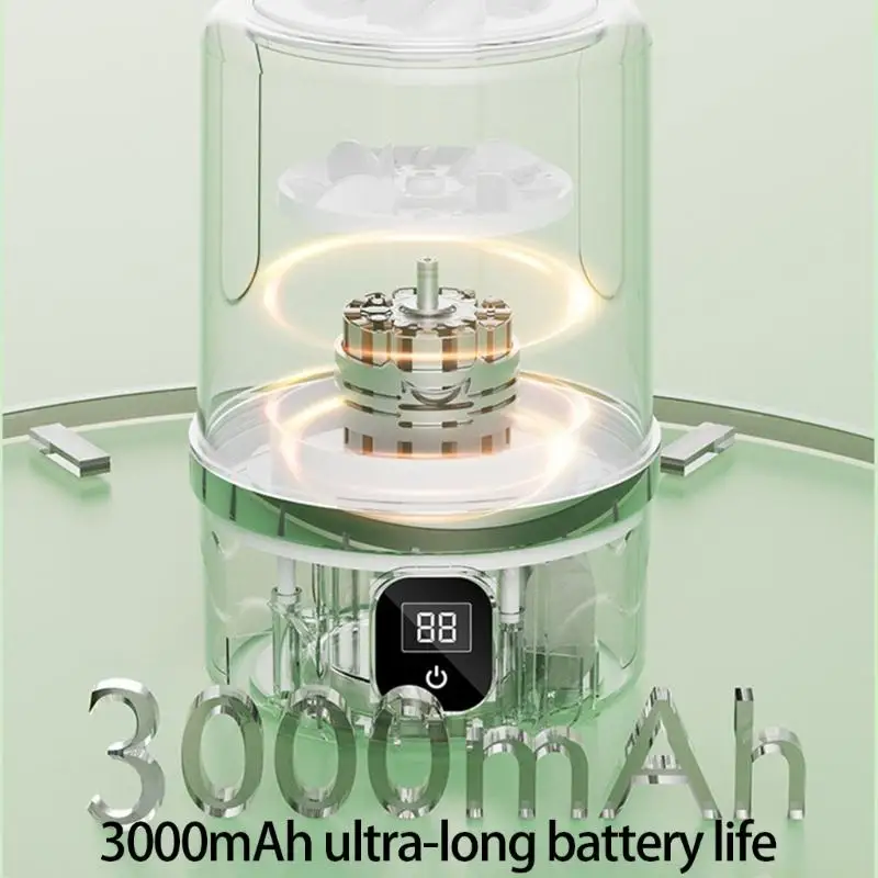 D0AB Rechargeable Mini Washing Machine Wireless Cleaning For Baby Clothes Underwear Quiet Motor 3000mAh Travel Home Use
