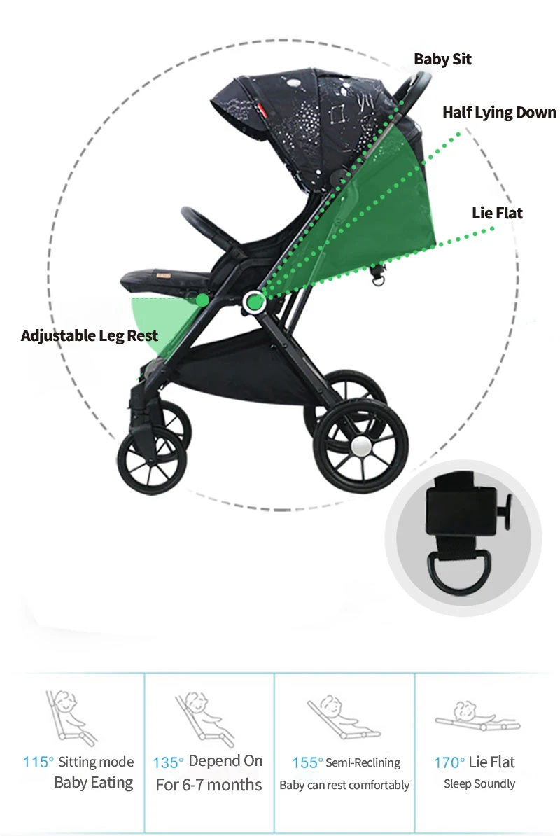 Poussette bébé Bumosquito 3 en 1, poussette à vibration Cybex Bumosquito