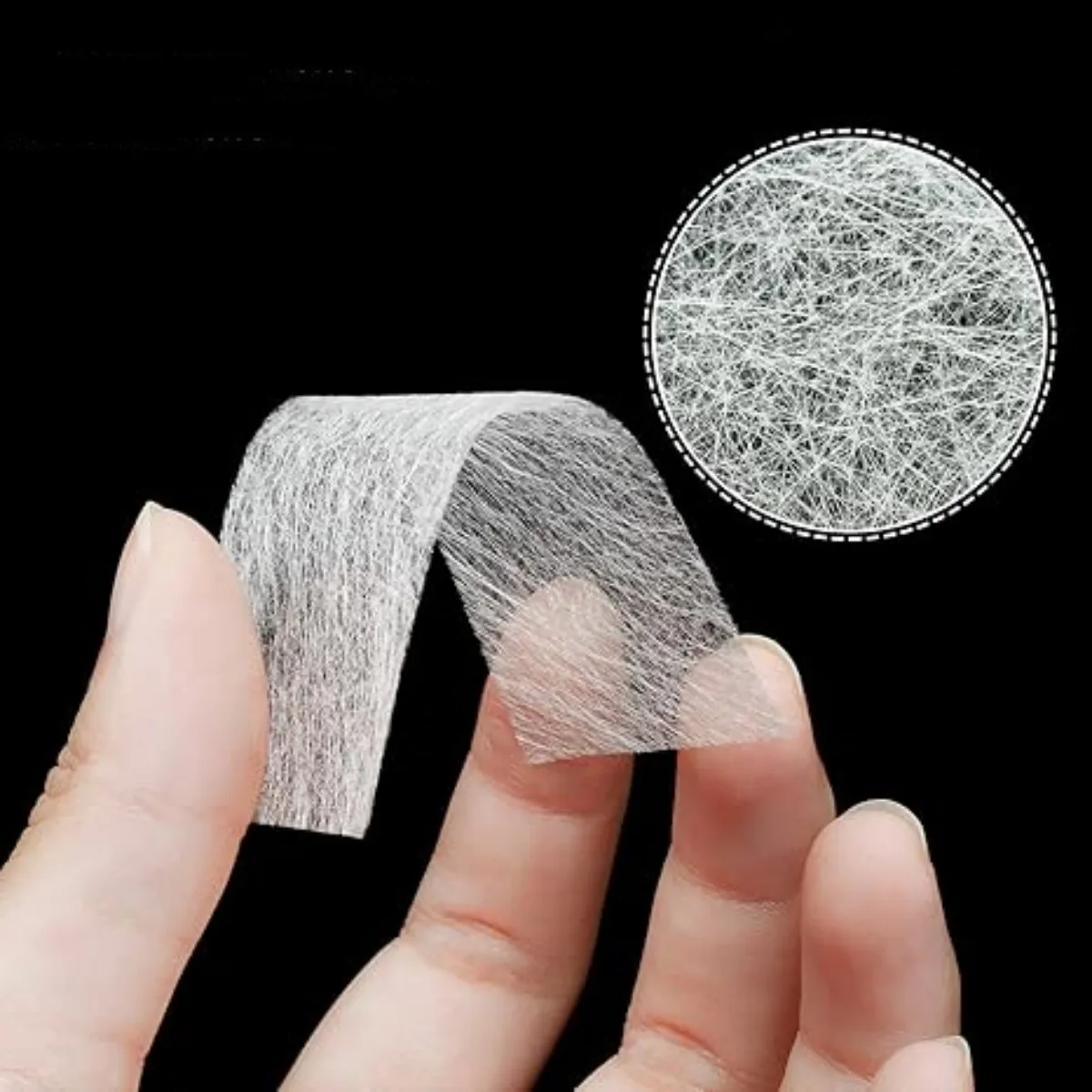 1 bag 50 tips Silk Nail Extension Wrap Fiberglass Wrap Nail Art Extension Protector