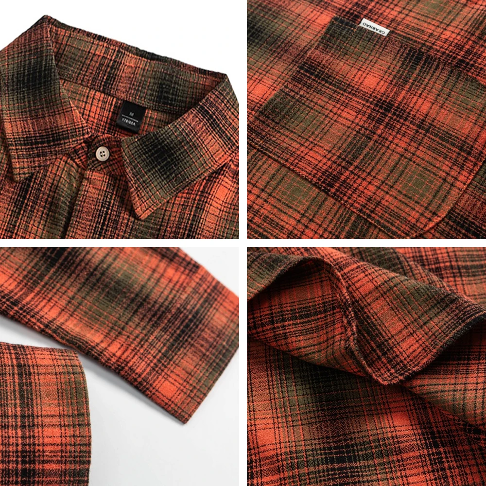 Luxury Youth Women's Blouses American Retro Oversized Women's Plaid Shirt Casual Fashion Vintage Woman Clothes Clearance Sale