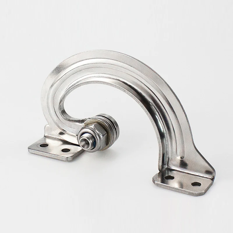 1PCS K244B Internal Torque Hinge 304 Stainless Steel Large Curved Furniture Cabinet With Hidden Turning Adjustable Hinges