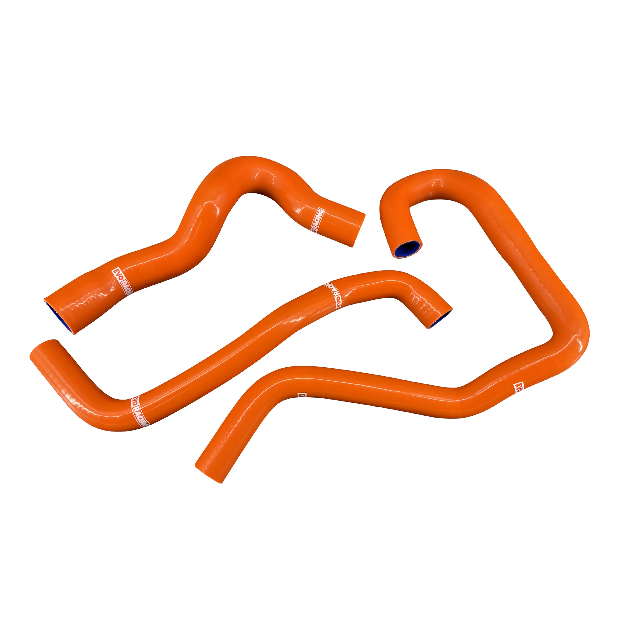 For KTM 1290 Super Duke R / EVO  / RR 2020 2021 2022 2023 2024 3 Piece EVORACING Silicone Radiator coolant Hose kit orange