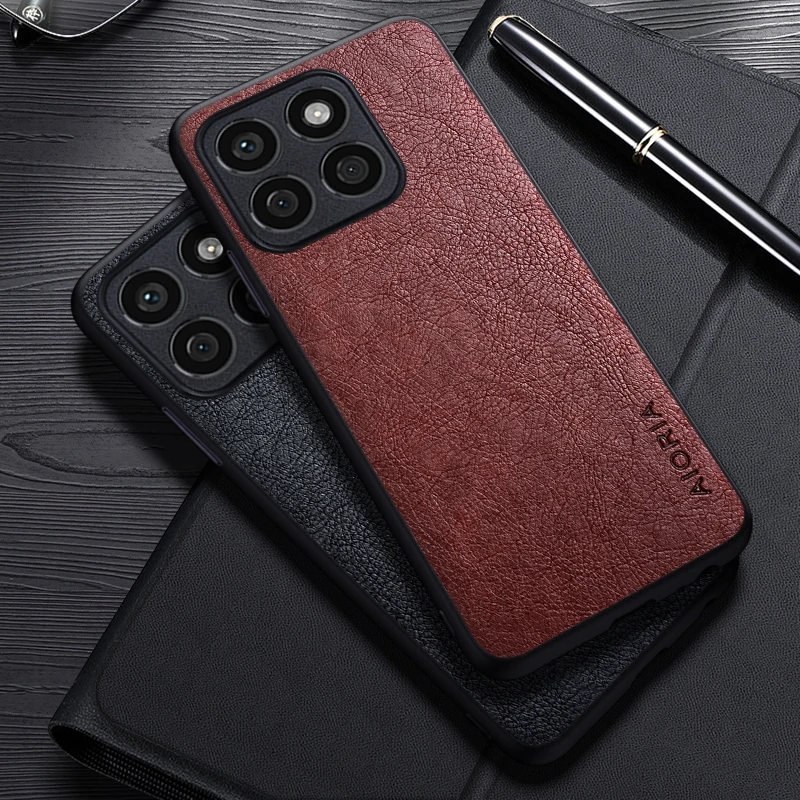 حافظة جلدية فاخرة لشرف x8b ، x7b ، 5g ، غطاء ذكي للهاتف الذكي ، تصميم بسيط