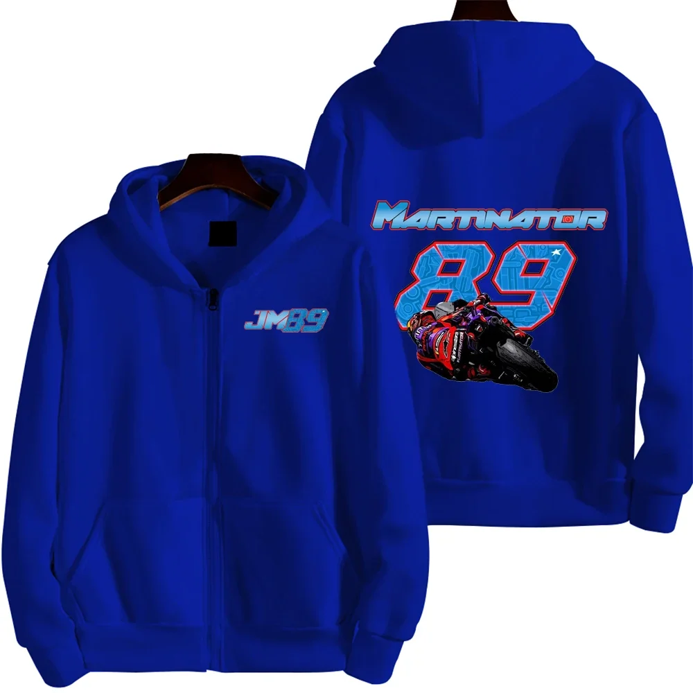 Jorge Martin 89 Driver Logo Racing Motorcycle Team Men Zip Up Hoodie Spring Autumn Male Sweatshirt New Sport Women Jacket Coats