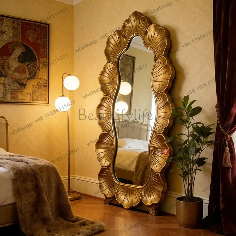 LD Luxury Moving Mirror Living Room Modern Full Body Standing Girls Men Long Funky Bathroom Mirror     Home Products
