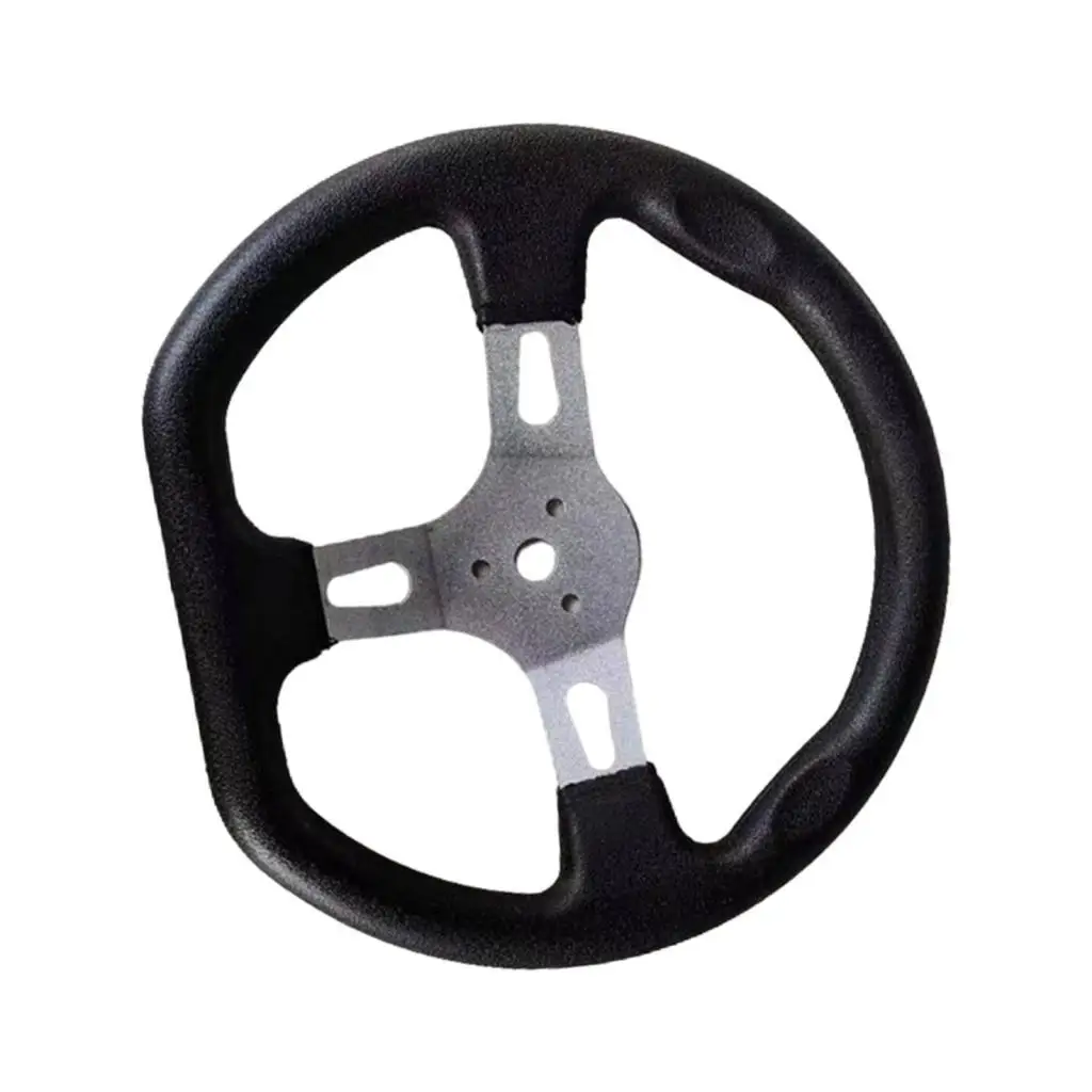 Universal 3 Spoke Steering Wheel for Go Kart Go Cart Scooter Karting Balance Car - 270mm / 10.6 