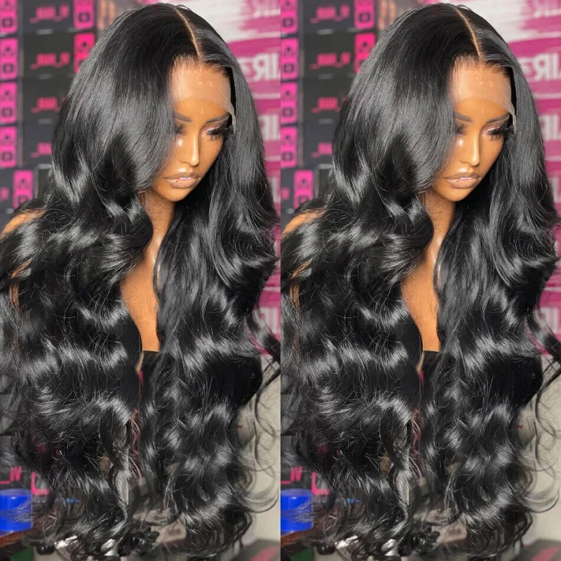 

Hand-woven Fashion Front Lace Black Big Wave Curly Hair African Front Lace Full Wig