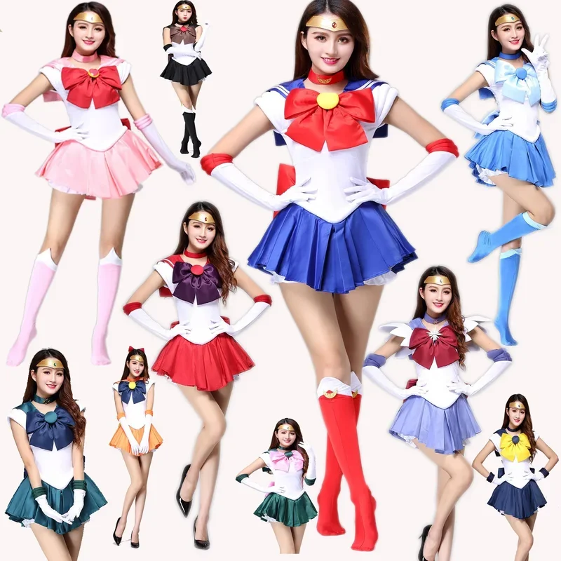 Usagi tsubkino anime cosplay costume Halloween party kid adult women plus size