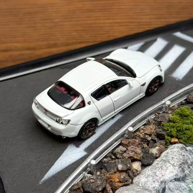 TLV Tomica Diecast 1/64 مقياس مازدا Rx-8 نوع Rs Supercar نموذج سبيكة مازدا Rx-8 نوع سباق السيارات نموذج ثابت جمع حلية #5
