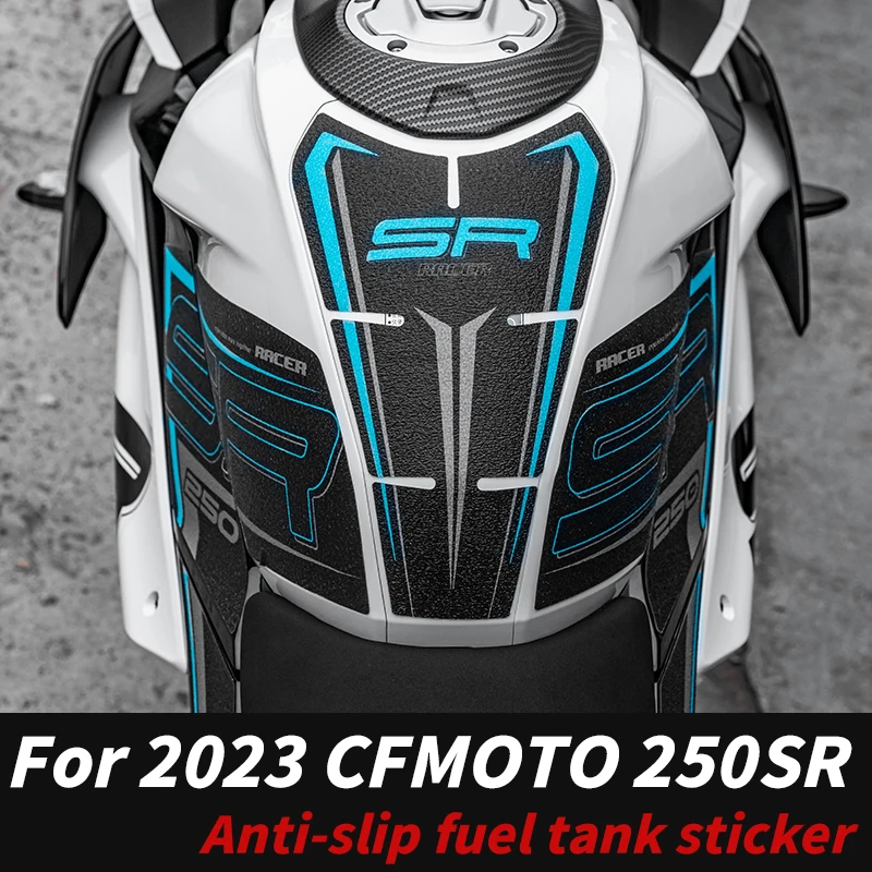

For 2023 CFMOTO 250SR Fishbone Tank Sticker Anti-Slip 3M Adhesive High-Fit Protective Anti-Scratch Motorcycle Kits