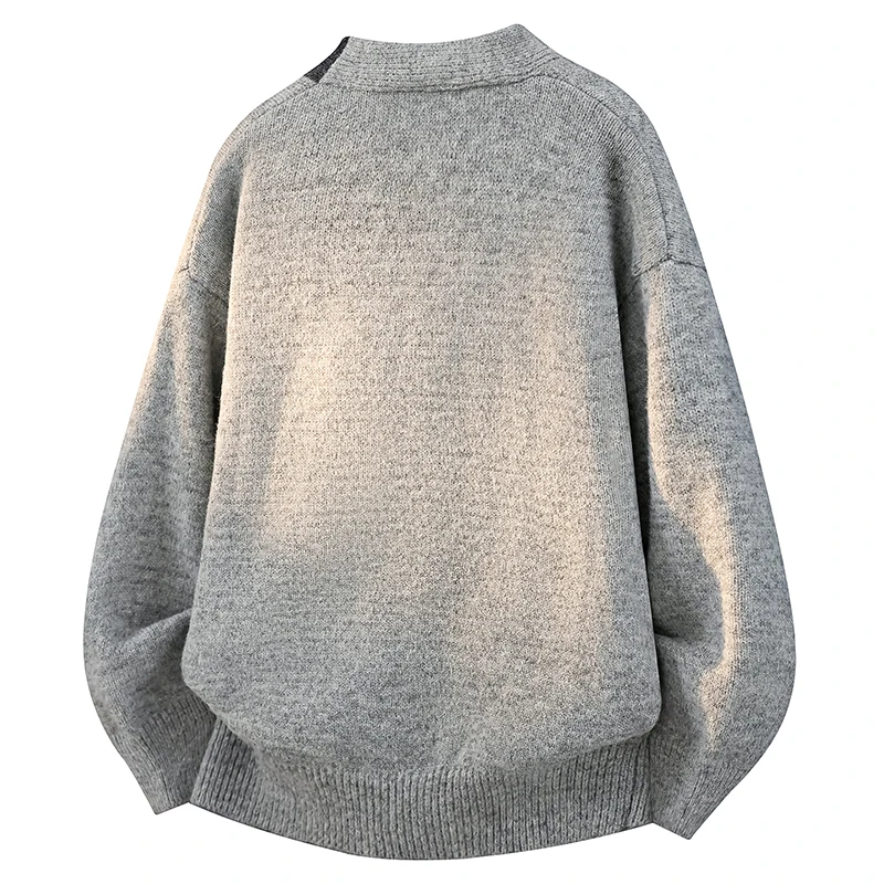 Mens Cardigan Sweaters Cable Knit V Neck Casual Button Down Sweater Long Sleeve, Pockets, Casual, Chunky, for Winter Weekend