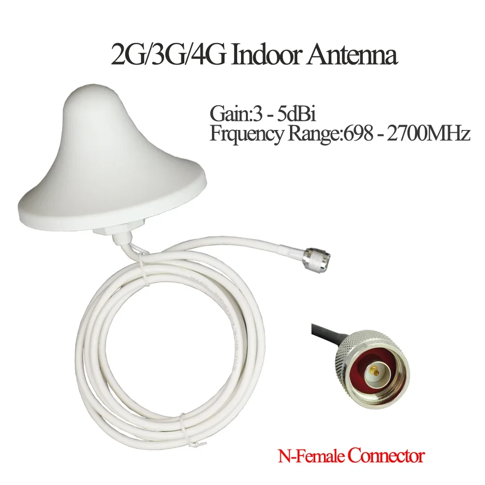 ZQTMAX Log periodic antenna + Omni antenna for 2G 3G 4G Signal Booster LTE UMTS Repeater 800 850 900 1800 2100 2600 Amplifier