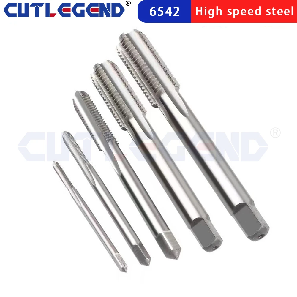 HSS6542 Thread Tap Right Hand Straight Flute Tap M3 M4 M5 M6 M7 M8 M10 M12 M14 M16 Metric 10pcs Threading Tool Screw Tap Drill