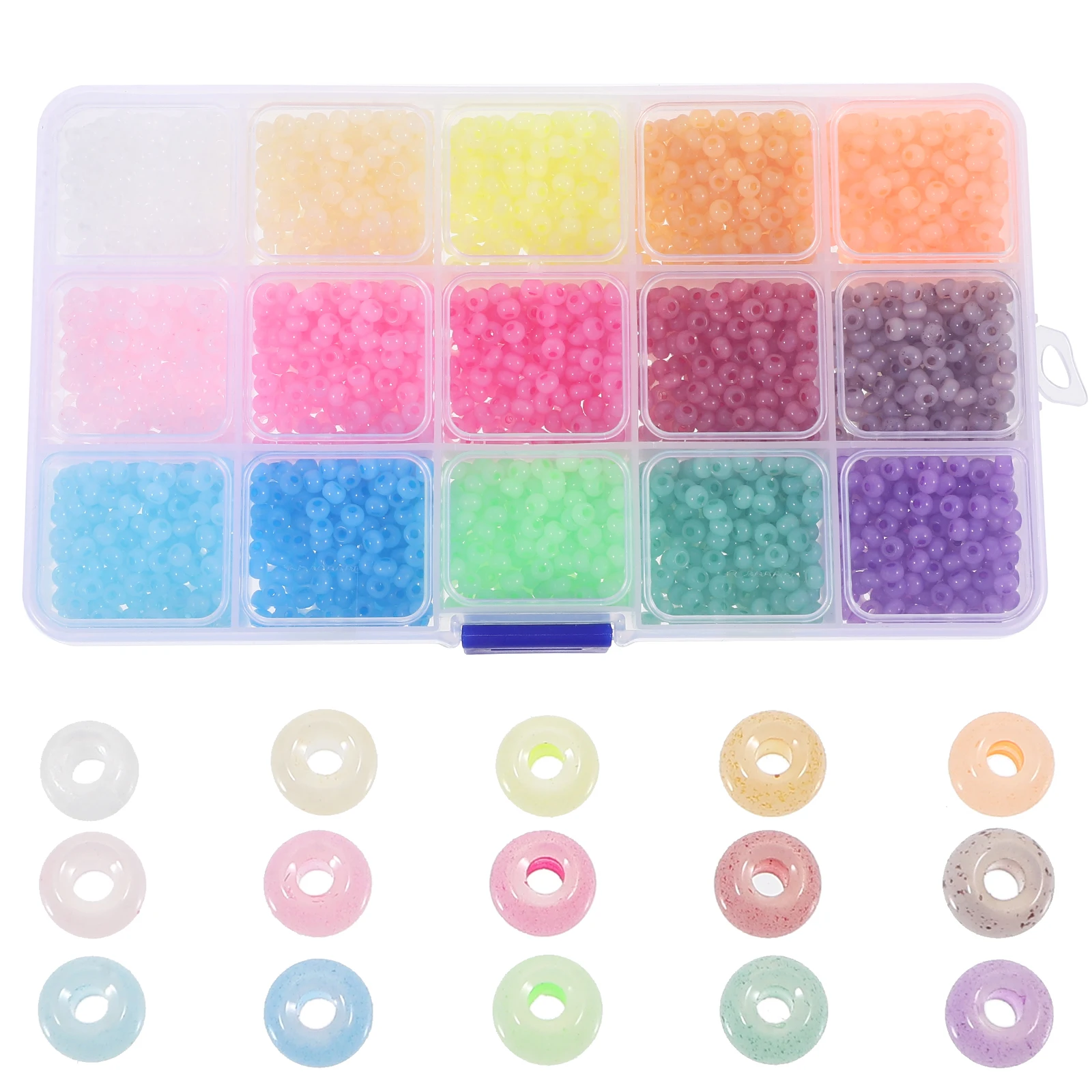 

1 Box Glass Beads For Bracelet Necklace Making Diy Craft Materials Elegant Colored Loose Beads Jewelry Accessories Handmade Bead