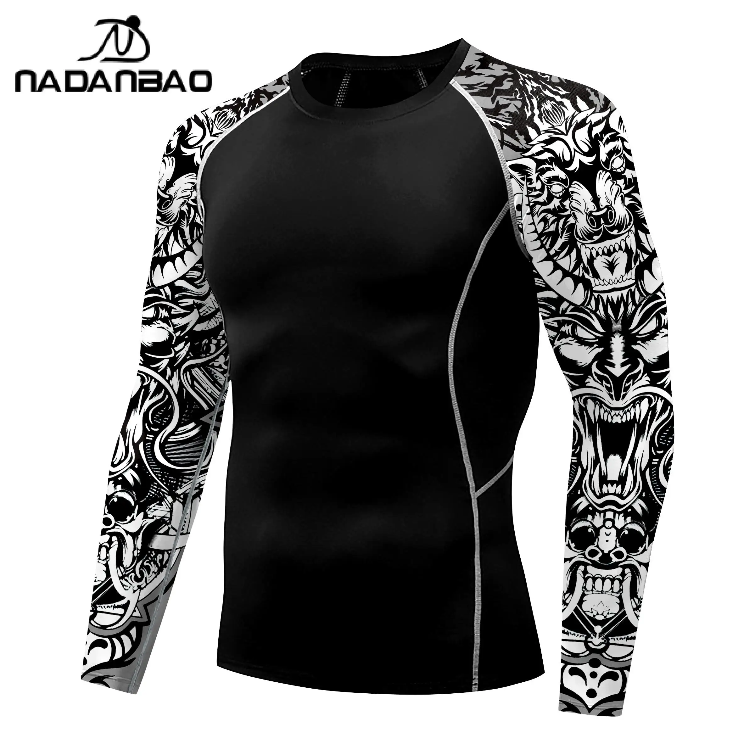 Nadanbao abbigliamento da surf costume da bagno per uomo Sport acquatici maglietta a maniche lunghe Snorkeling Fitness body costumi da bagno Beach Gym Top