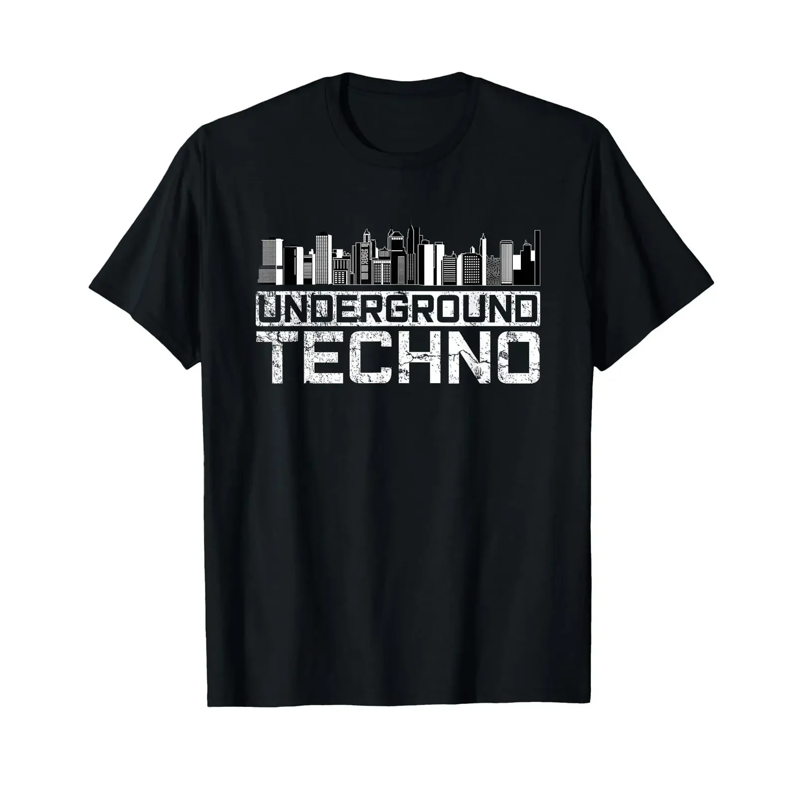 Underground Techno Raver DJ Party Festival EDM Trance T Shirt black vintage Washed Unisex homme Breathable designer clothes