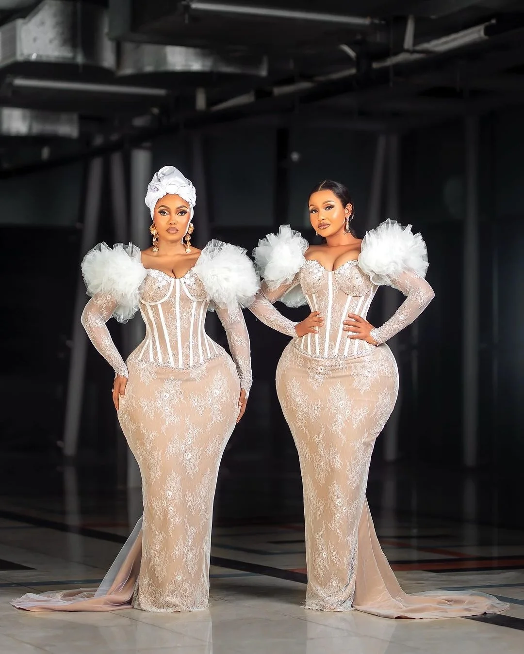 Gorgeous Nigerian Lace Prom Dresses Plus Size African Wedding Party Dress Aso Ebi Bridal Gown Formal Occasion Dress Custom Made