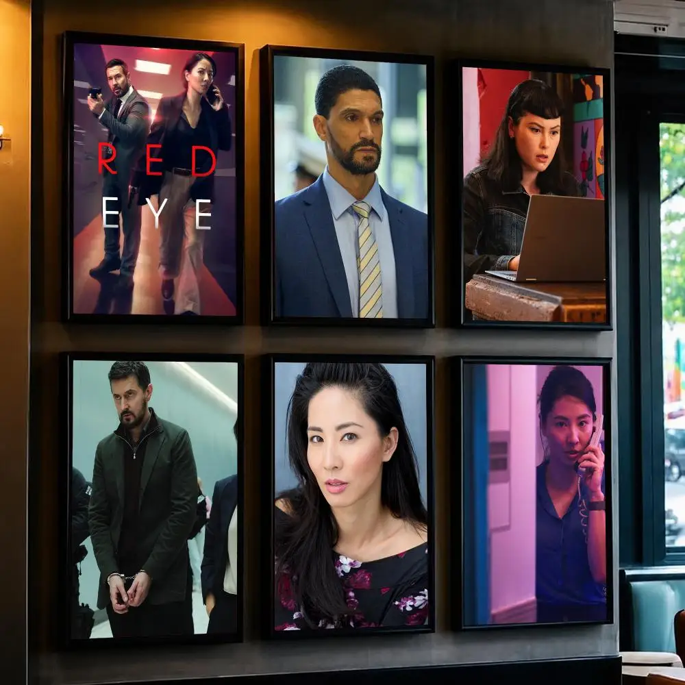 tv series R-Red Eye-E Poster Decorative Wall Art Sticker for Cafe Office Bedroom and Living Room
