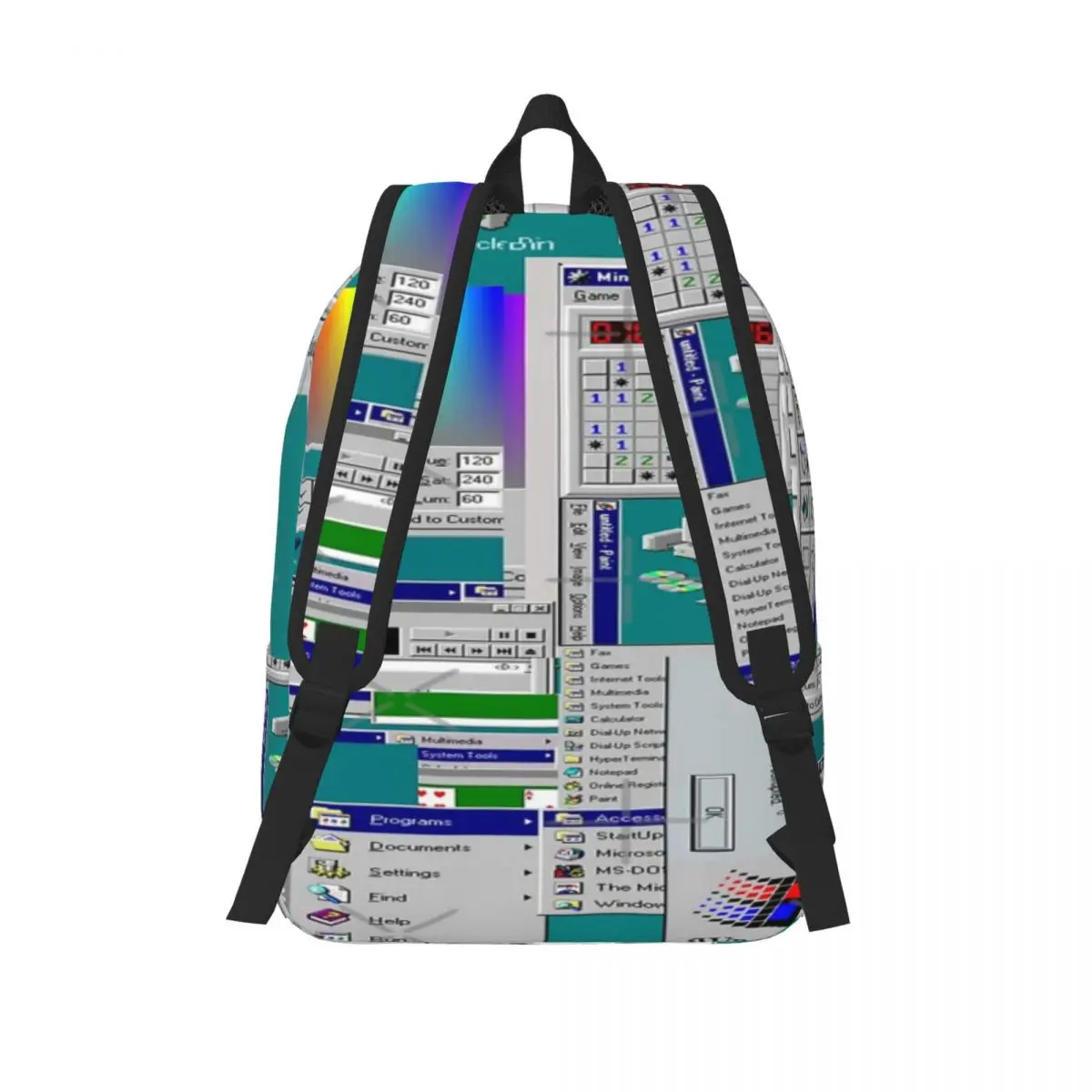 Windows 95 Collage Simple and stylish backpack 2023 Hot Sale Backpack women