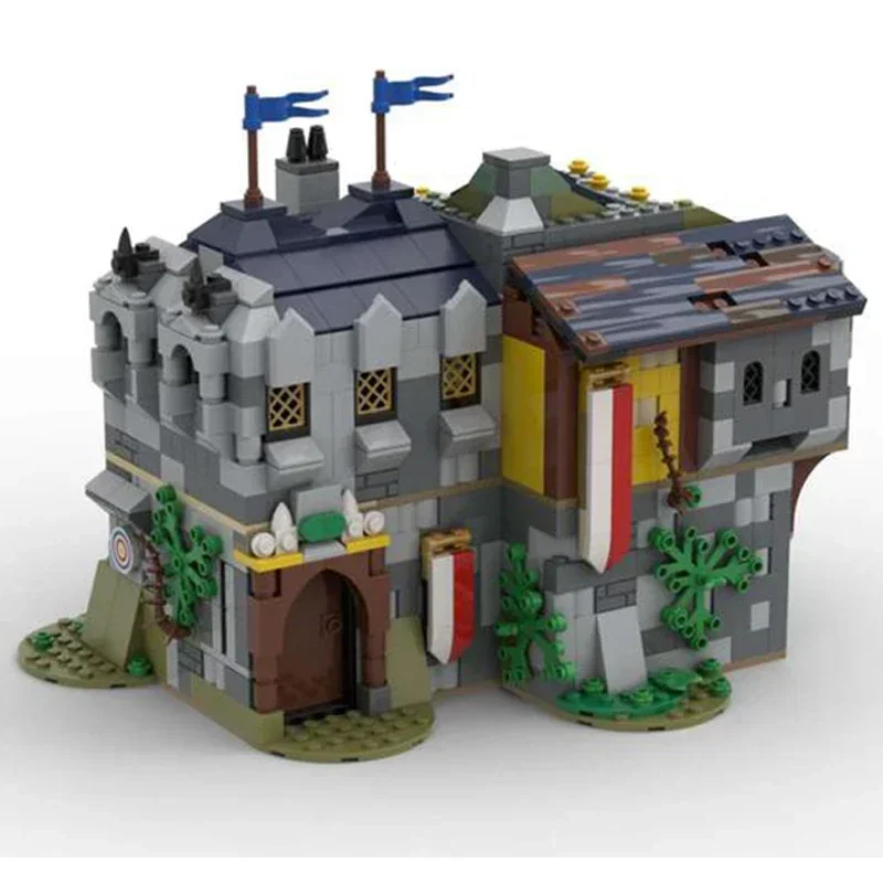 Moc Building Bricks The Knight's Retreat Modular Model Technology Block City Street View Blocks Toy DIY Assembly Christmas Gift