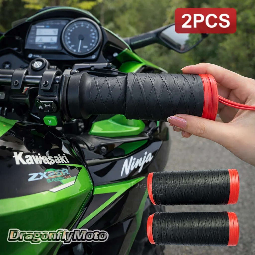 Motorcycle Silicone Handlebar Cover For Kawasaki ZX25R ZX-25R ninja zx 25r 2020 2021 2022 Self Shrinking Non-Slip Motorcycles