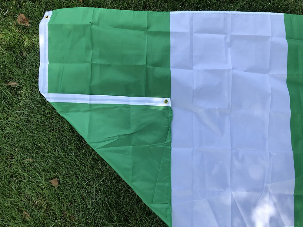 BANDERA DE SKY, envío gratis, bandera nacional de Nigeria, 90x150cm, verde y blanco, bandera NGA NG Nigeria para decoración del hogar interior y exterior