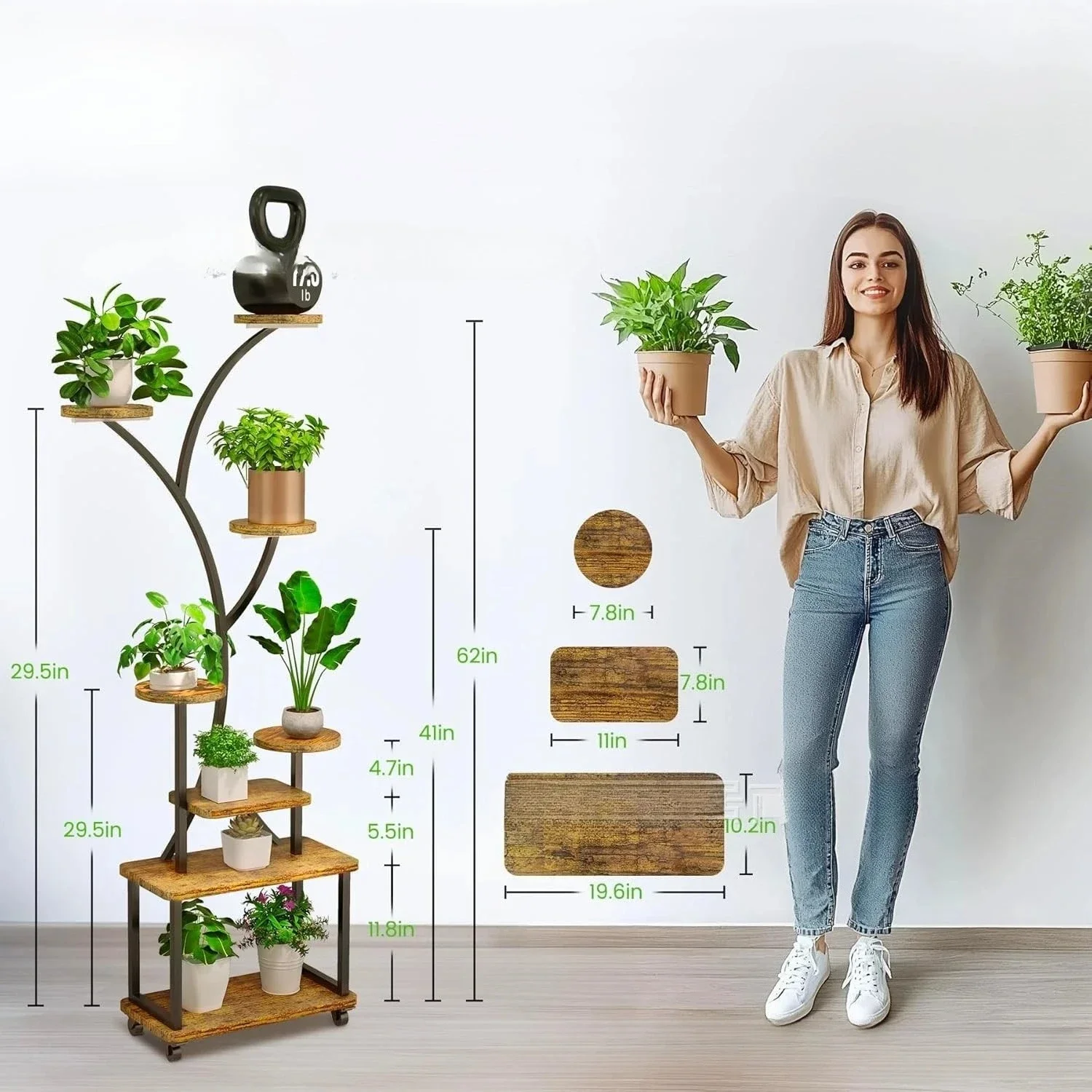 Multi-layer Indoor Living Room Plant Rack