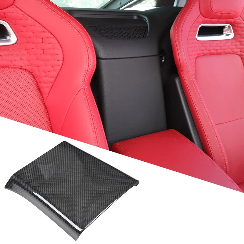For Jaguar F-TYPE 2013-2025 Real carbon fiber car armrest box rear decorative cover interior decoration parts auto accessories