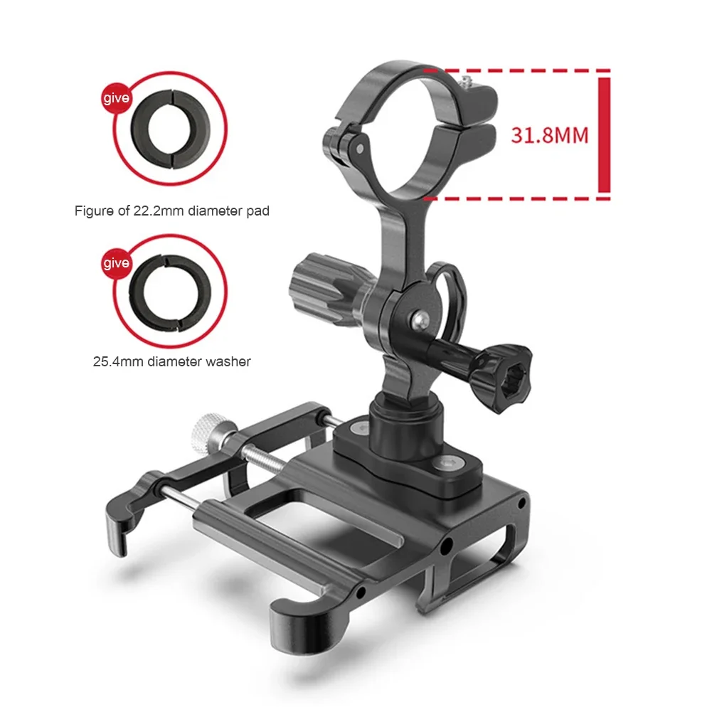 GUB Plus15 Aluminum Bicycle Phone Holder MTB Handlebar Mount Bracket Adjustable Bike Phone Stand For Electric Scooter Motorcycle