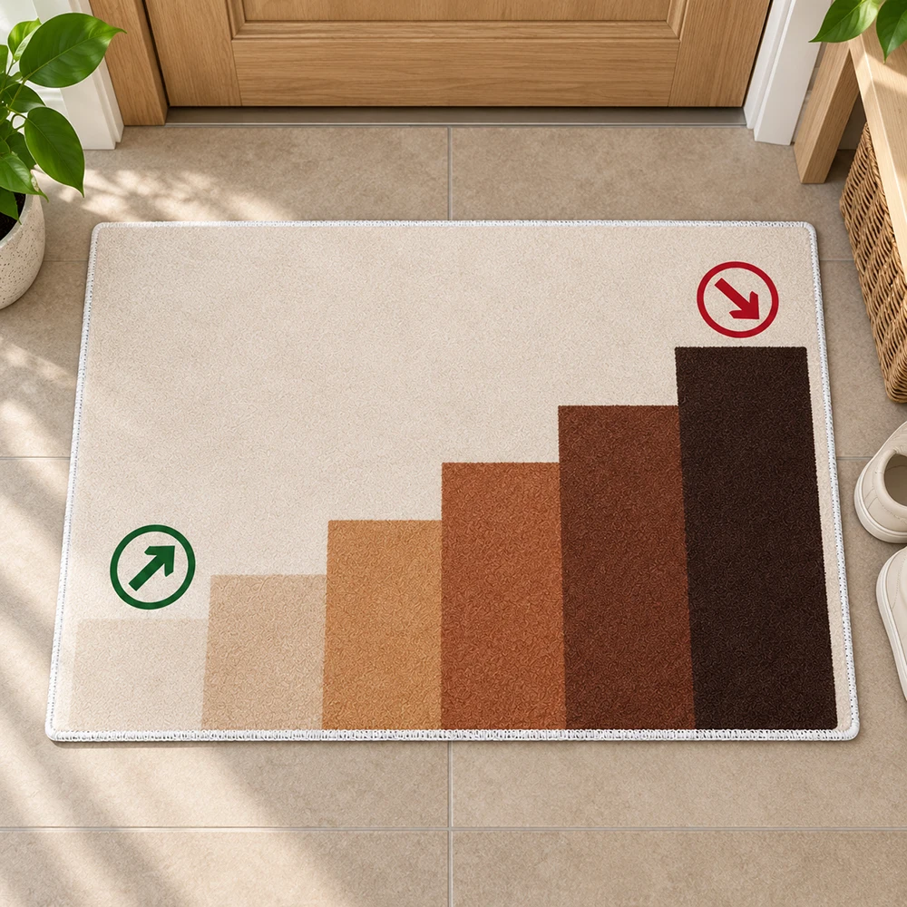 Durable Okay Not Okay Doormat Funny Absorbent Non Slip Indoor Entrance Rug Washable Floor Mat Bathroom Front Door Colorful Decor