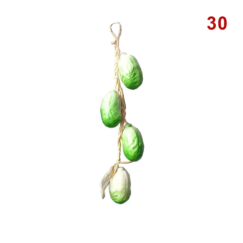 Simulation Foam Food Vegetable Artificial Fishes Hanging String Fake Chili Pepper Photography Props Wall  Home Decor